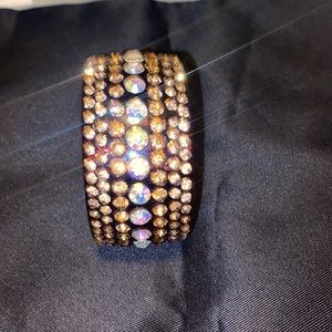 Blinged out bangle bracelet